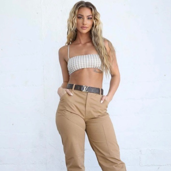 Tiger Mist Cargo Pants in Tan - Picture 4 of 4